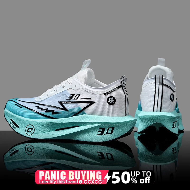 Running Shoes Speciality Carbon Board Marathon Men Sports Breathable Lightweight Women's Comfortable Athletic Nonskid Sneakers - Imagem 4