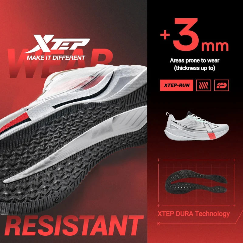 MYPACE Xtep 2000km 5.0 — Tênis de Corrida Amortecido Masculino - Imagem 3