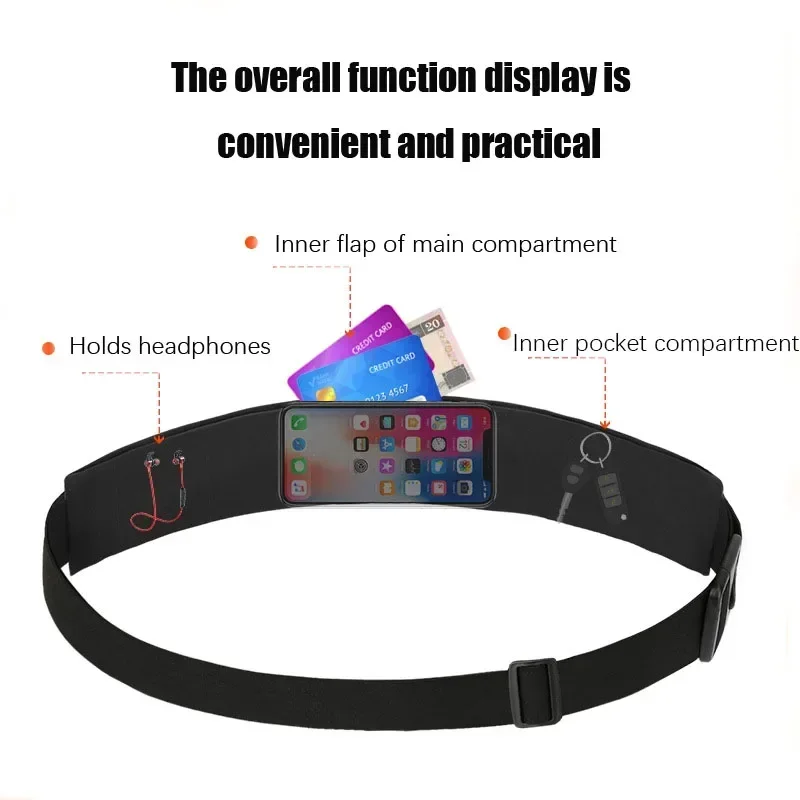 Fitness Waist Running Bags Women Sports Waterproof For Money Phone Holder Jogging Training Key Belt Bike Accessories Pouch Packs - Imagem 3