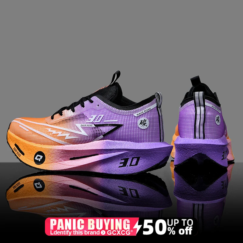 Running Shoes Speciality Carbon Board Marathon Men Sports Breathable Lightweight Women's Comfortable Athletic Nonskid Sneakers - Imagem 5