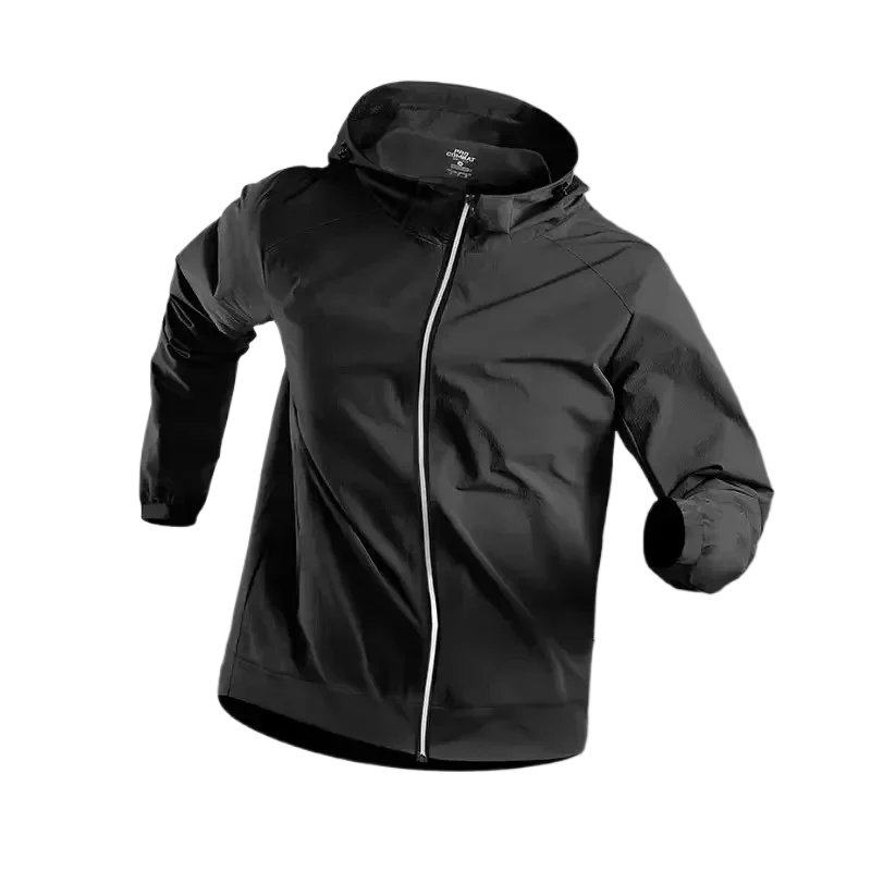 Men Running Jackets Gym Zipper Hooded Sport Jacke Jogging Training Fitness Sweatshirt Casual Running Sportswear - Imagem 3