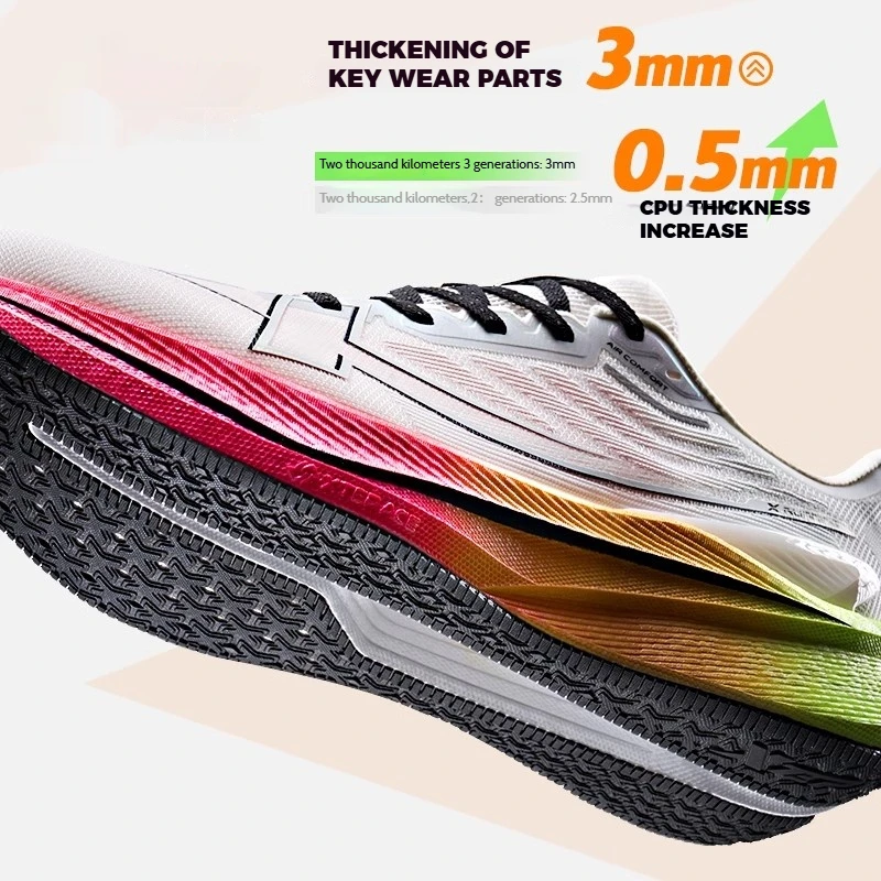 Xtep Men's Running Shoes 2000km 3.0 2025 Spring Lightweight Cushioned Wear-Resistant Training Jogging Sneakers 875119110032 - Imagem 5