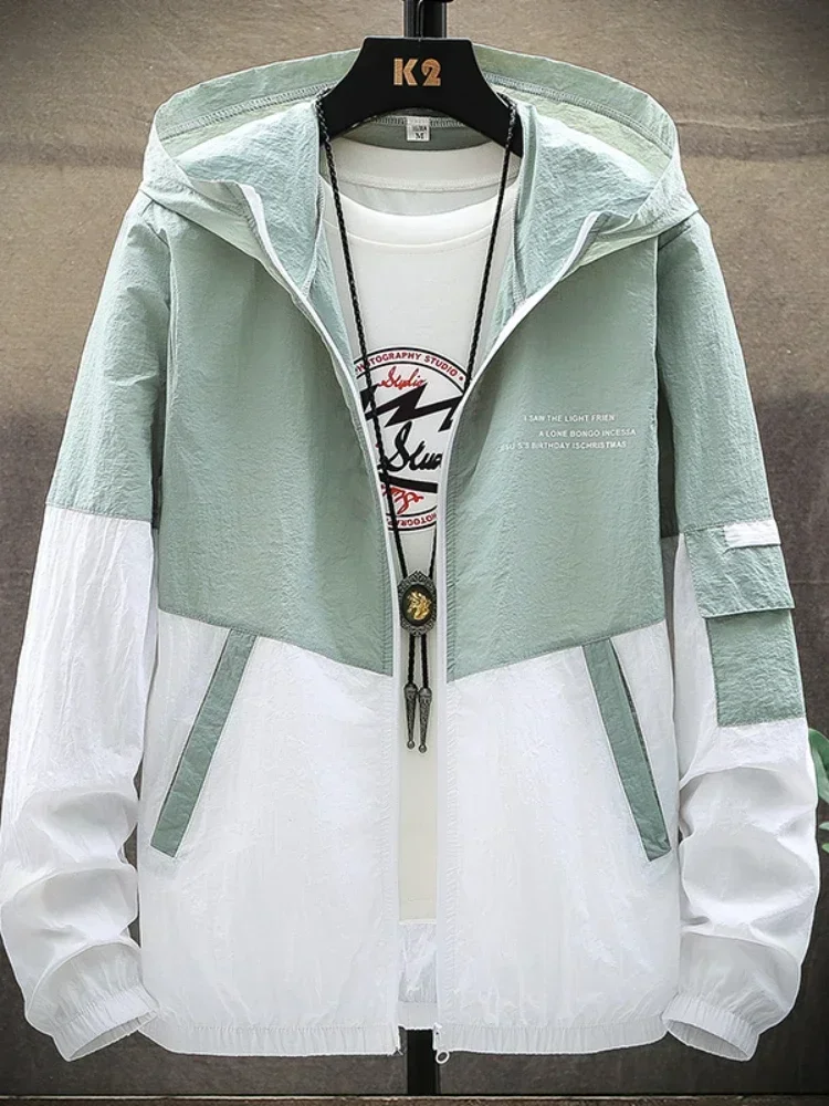 MYPACE Windbreaker Hooded — Jaqueta Corta-Vento com Capuz à Prova d'água - Imagem 4