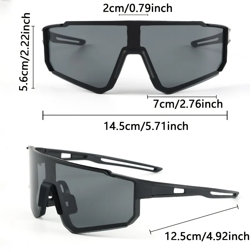 1pc Men'S Large Frame Fashion Glasses Lightweight & Durable for Daily Life & Activities Casual Style Ordinary Decorative Glasses - Imagem 6