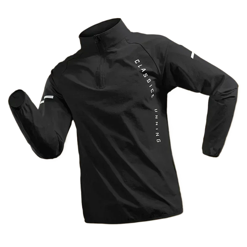 Men Running Jackets Gym Zipper Hooded Sport Jacke Jogging Training Fitness Sweatshirt Casual Running Sportswear - Imagem 2