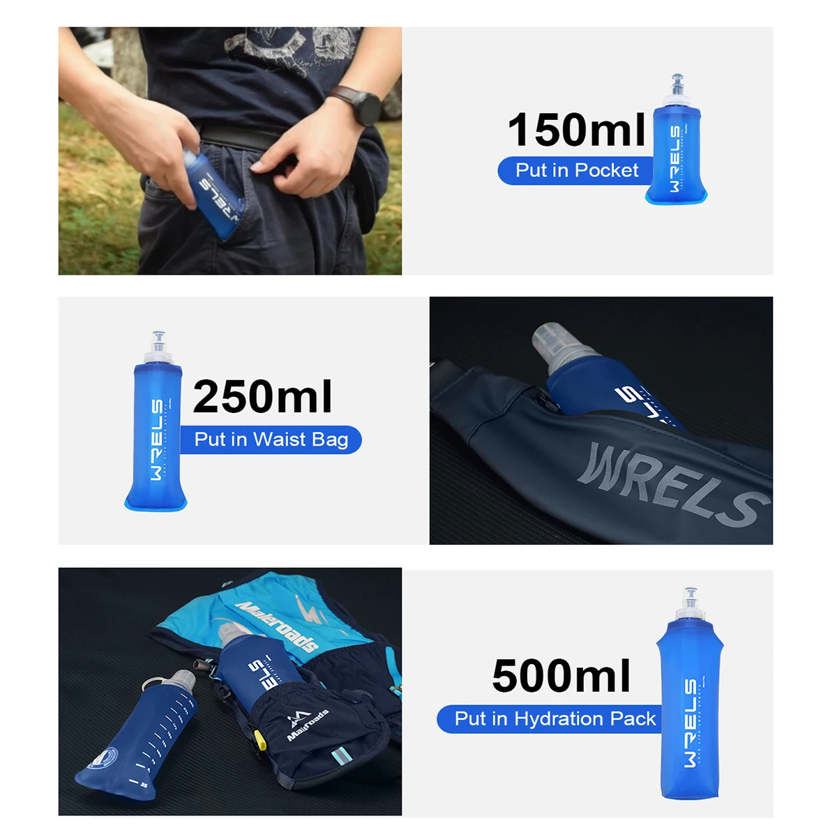 Squeeze MYPACE Hydra Run — 500ml Dobrável - Imagem 3