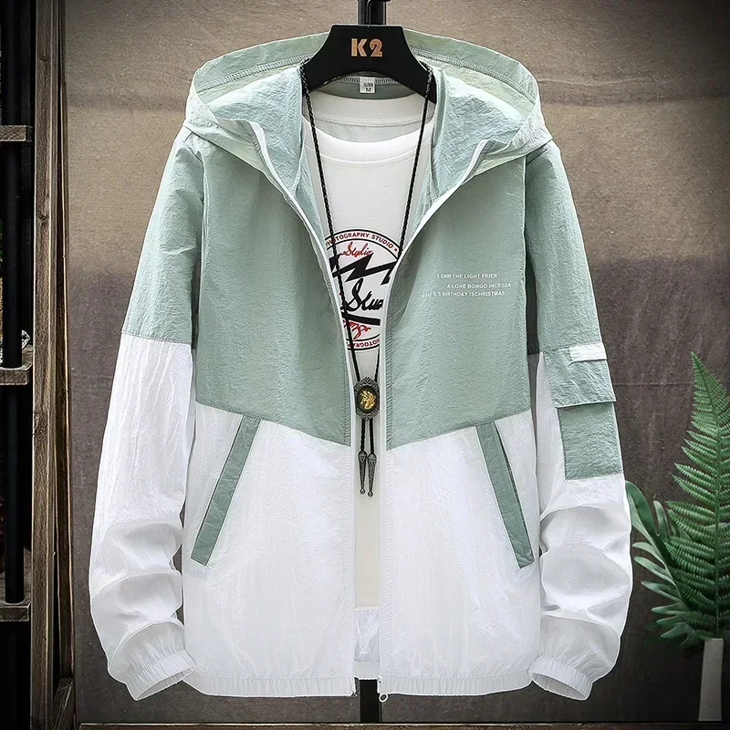 MYPACE Windbreaker Hooded — Jaqueta Corta-Vento com Capuz à Prova d'água - Imagem 8