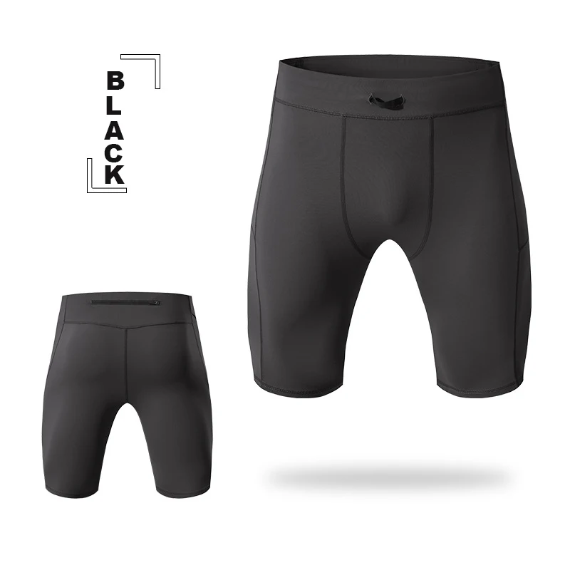 Compression Shorts Men Quick Dry Bodybuilding Tights Shorts Fitness Leggings Elastic Waist Sport Bottoms Gym Running Shorts Men - Imagem 8