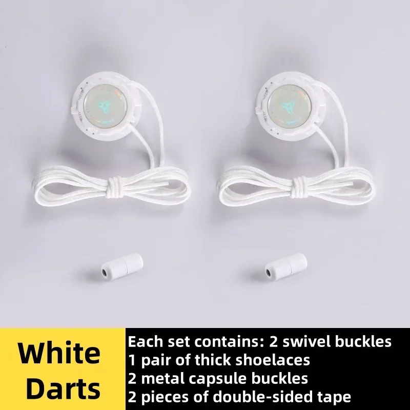 easy installation Automatic Shoelaces Without ties Black white Swivel Buckle Laces Thick Rope Sneakers Shoelace Shoe Accessories - Imagem 7