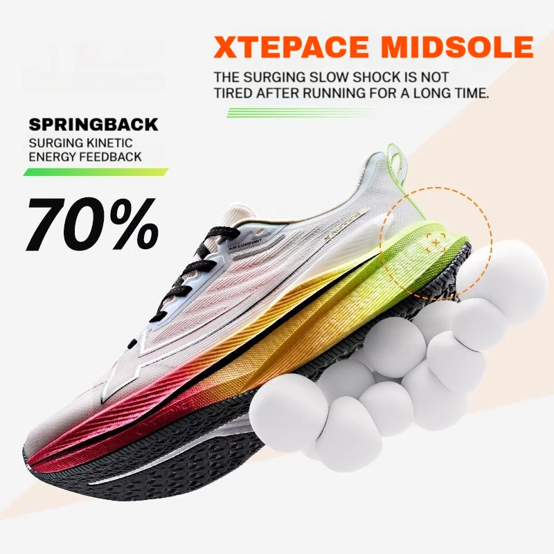 Xtep Men's Running Shoes 2000km 3.0 2025 Spring Lightweight Cushioned Wear-Resistant Training Jogging Sneakers 875119110032 - Imagem 3