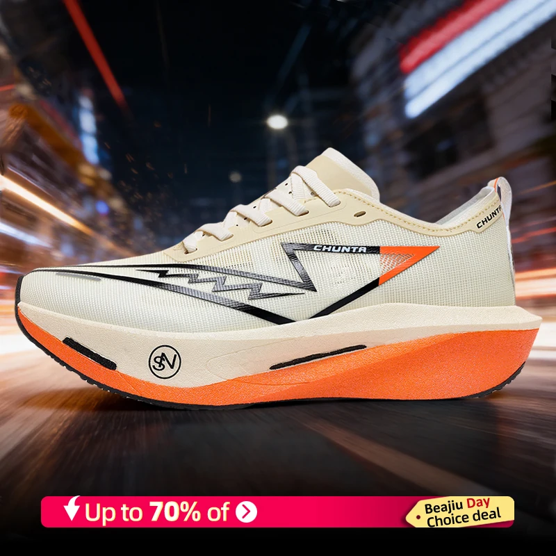 2026Running Shoes Carbon Plate Marathon Speciality Men Sports Breathable Lightweight Women's Comfortable Chunta Leisure Sneakers - Imagem 2