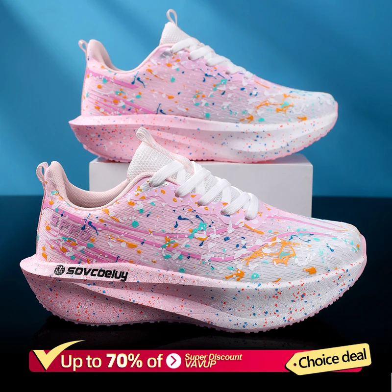 Marathon Men Running Shoes Carbon Board Speciality Sports Breathable Lightweight Women's Comfortable Chunta Athletic Sneakers - Imagem 2