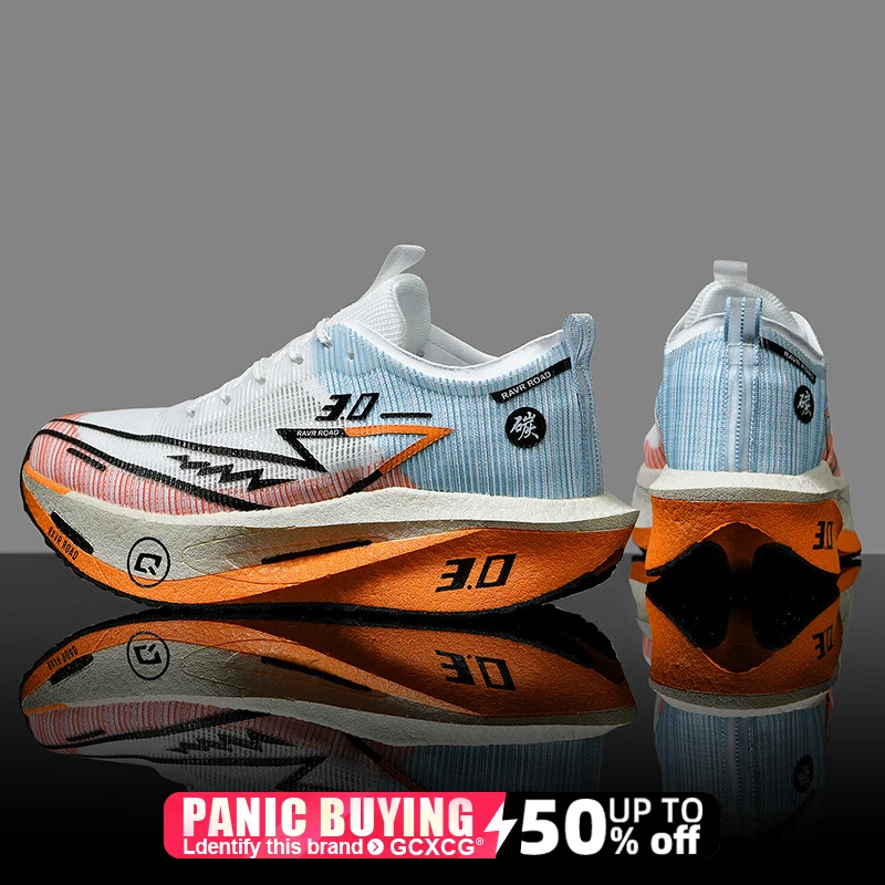 Running Shoes Speciality Carbon Board Marathon Men Sports Breathable Lightweight Women's Comfortable Athletic Nonskid Sneakers - Imagem 7
