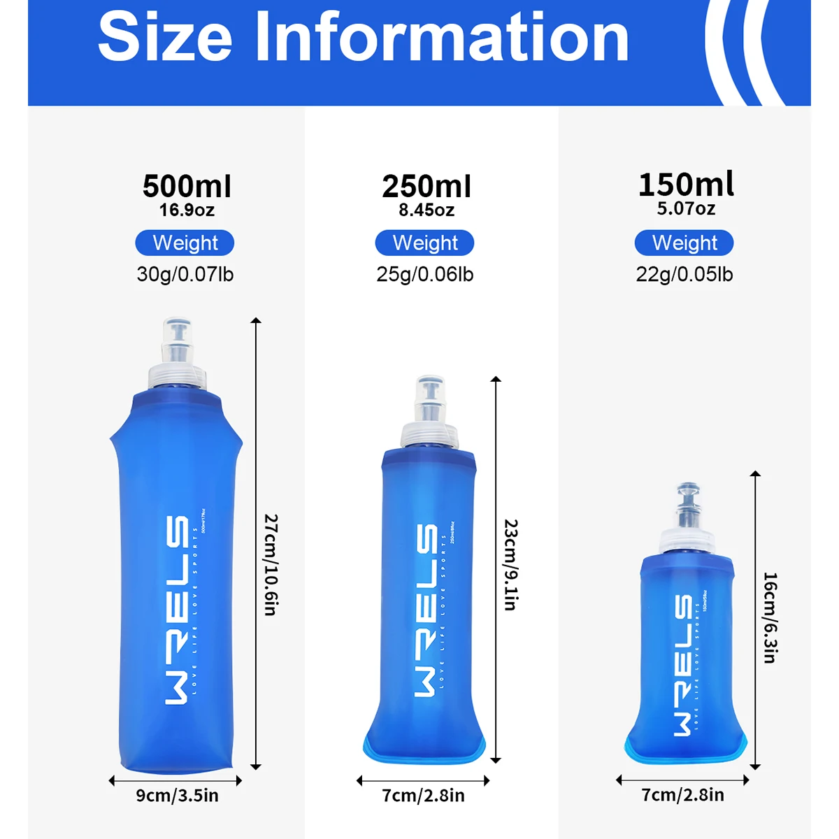 Squeeze MYPACE Hydra Run — 500ml Dobrável - Imagem 2