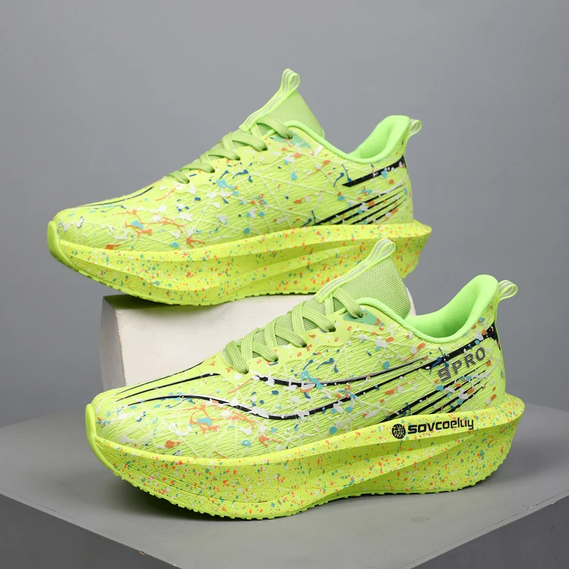 Marathon Men Running Shoes Carbon Board Speciality Sports Breathable Lightweight Women's Comfortable Chunta Athletic Sneakers - Imagem 7