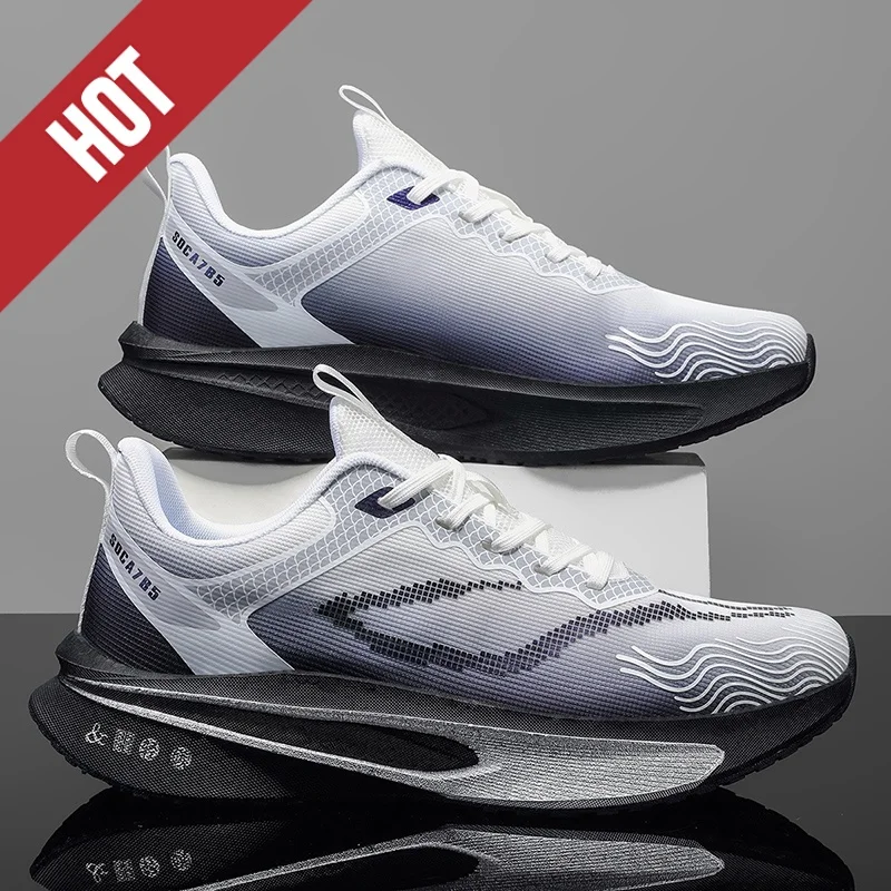 Tênis MYPACE Carbon Run branco e cinza