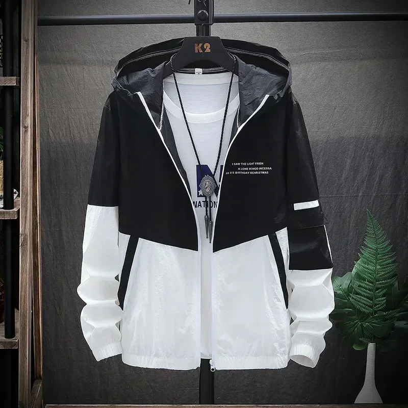 MYPACE Windbreaker Hooded — Jaqueta Corta-Vento com Capuz à Prova d'água - Imagem 3