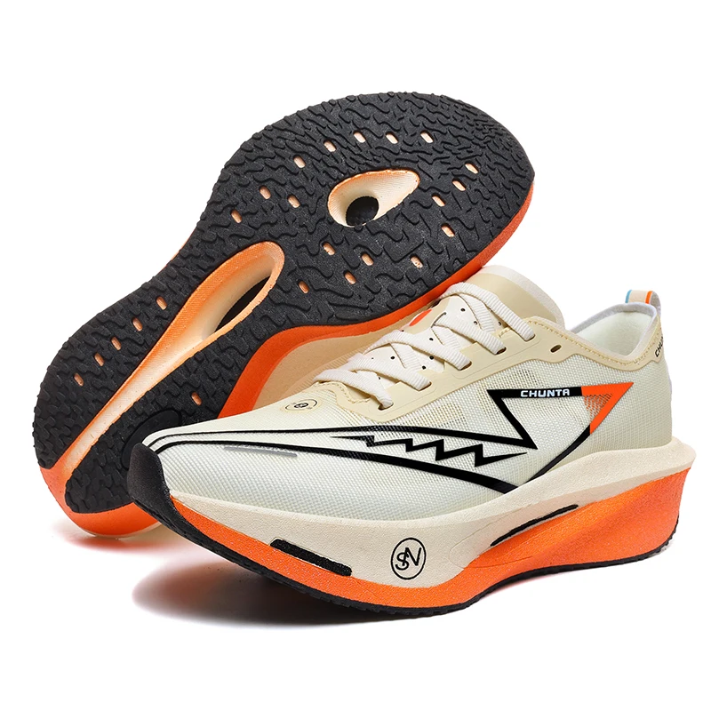 2026Running Shoes Carbon Plate Marathon Speciality Men Sports Breathable Lightweight Women's Comfortable Chunta Leisure Sneakers - Imagem 8