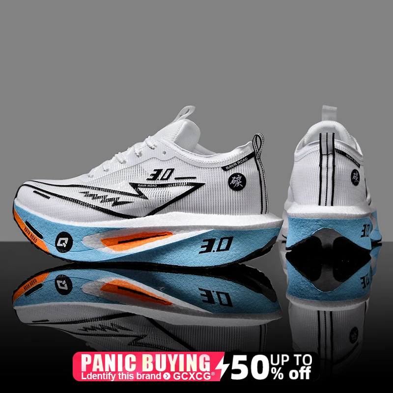 Running Shoes Speciality Carbon Board Marathon Men Sports Breathable Lightweight Women's Comfortable Athletic Nonskid Sneakers - Imagem 2