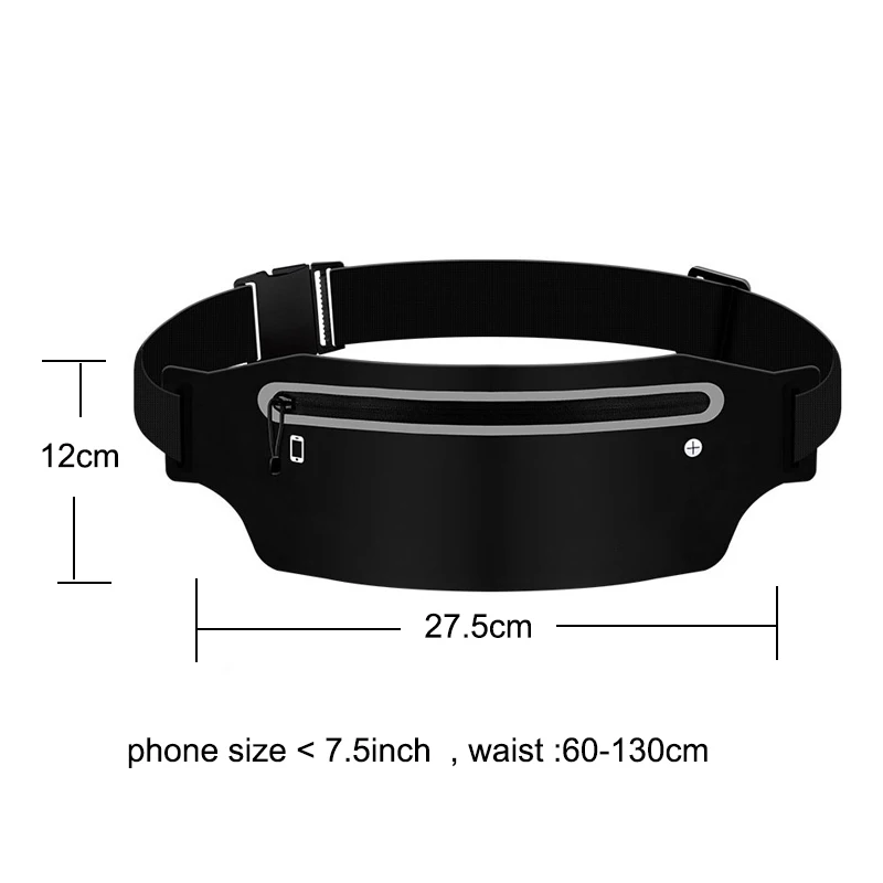 Running Belt Waist Bag Sports Fanny Pack Women Men Waterproof Gym Phone Pouch Banana Bags Run Accessories - Imagem 2