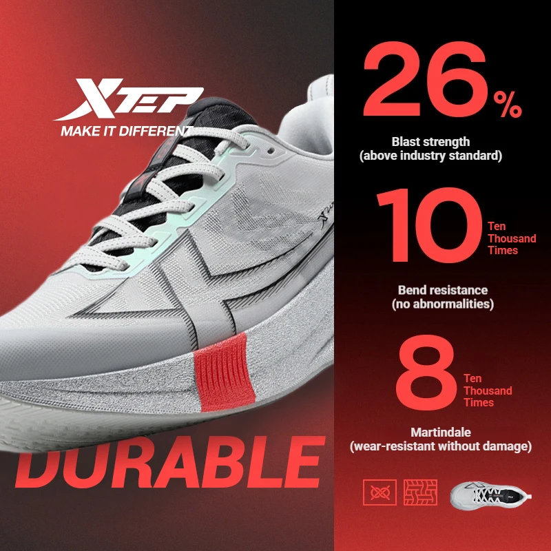 MYPACE Xtep 2000km 5.0 — Tênis de Corrida Amortecido Masculino - Imagem 4