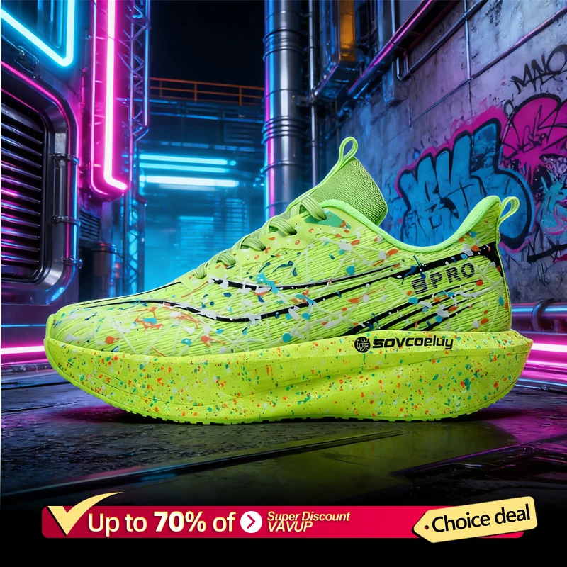 Marathon Men Running Shoes Carbon Board Speciality Sports Breathable Lightweight Women's Comfortable Chunta Athletic Sneakers - Imagem 4