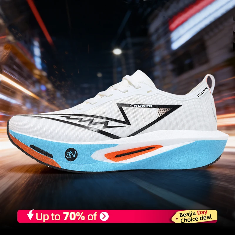 2026Running Shoes Carbon Plate Marathon Speciality Men Sports Breathable Lightweight Women's Comfortable Chunta Leisure Sneakers - Imagem 4