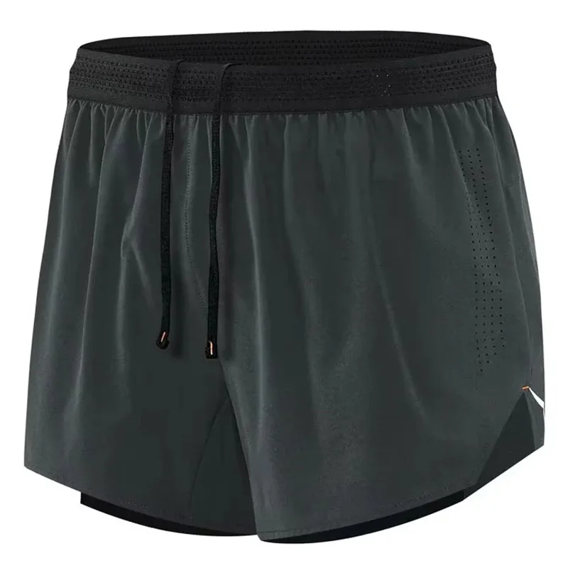 Men Running Shorts Gym Marathon Track Sports Shorts 2 In 1 Quick Dry Workout Training Gym Fitness Short Pants Summer Men Shorts - Imagem 5