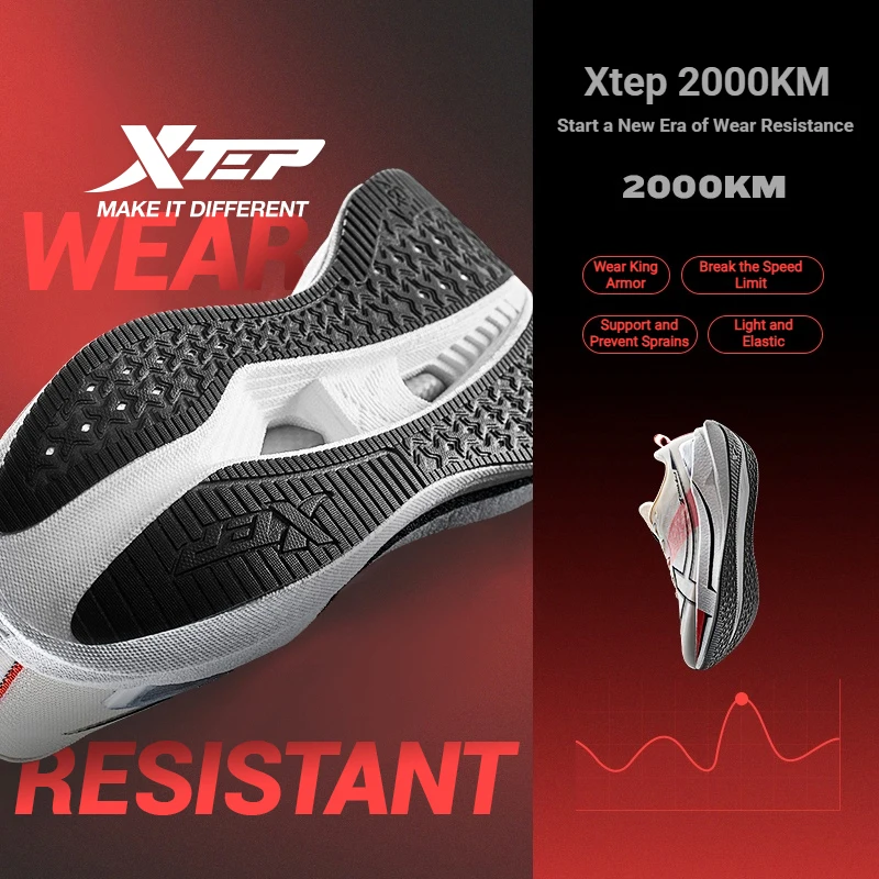 MYPACE Xtep 2000km 5.0 — Tênis de Corrida Amortecido Masculino - Imagem 2