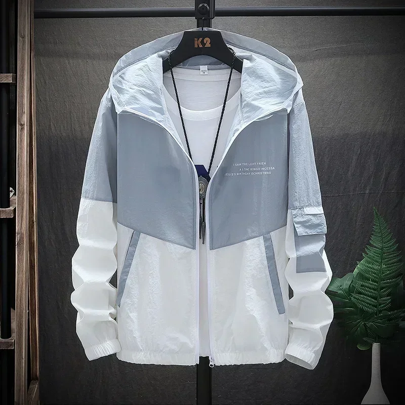 MYPACE Windbreaker Hooded — Jaqueta Corta-Vento com Capuz à Prova d'água - Imagem 2