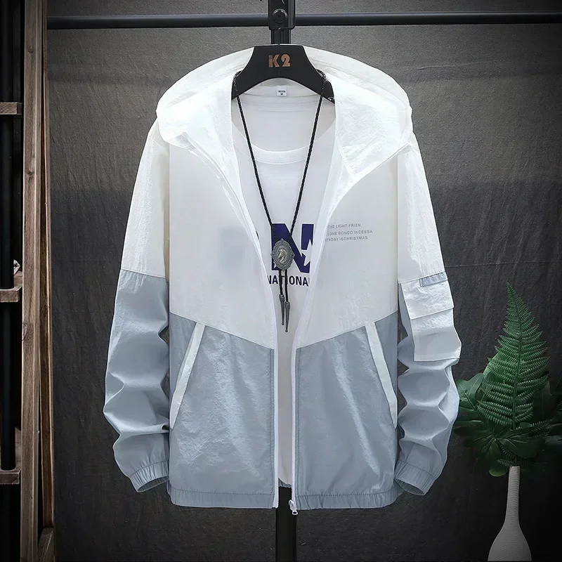 MYPACE Windbreaker Hooded — Jaqueta Corta-Vento com Capuz à Prova d'água - Imagem 6